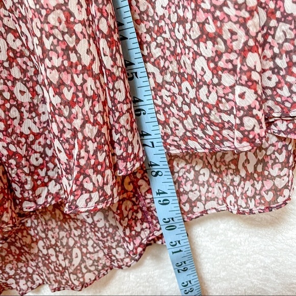 NWT Ted Baker Vallyy Boho Dress Draped Surplice V-Neck Long Sleeve Floral - Picture 14 of 16